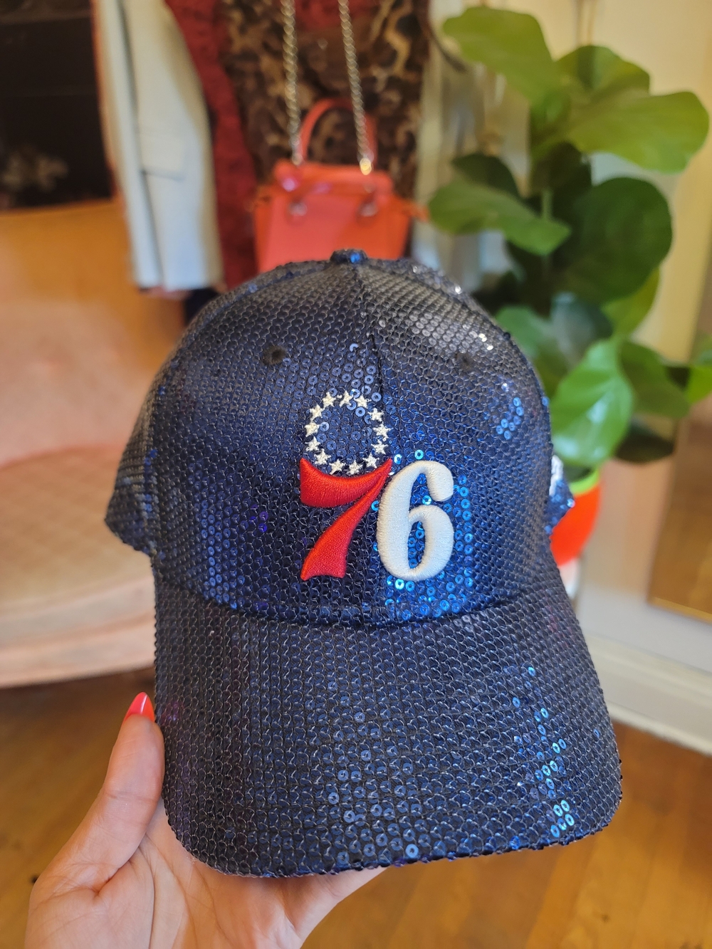 Philadelphia 76r's Sequin Baseball Cap